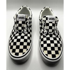 Vans Checkerboard Slip-On Shoes Women’s 7.5 EU 38 Classic Black & White Canvas